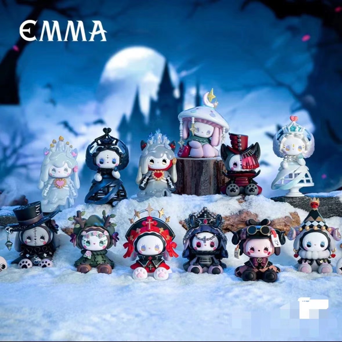 正品Emma秘境森林暴风雪山庄盲盒潮玩手办公仔女生日礼物桌面摆件