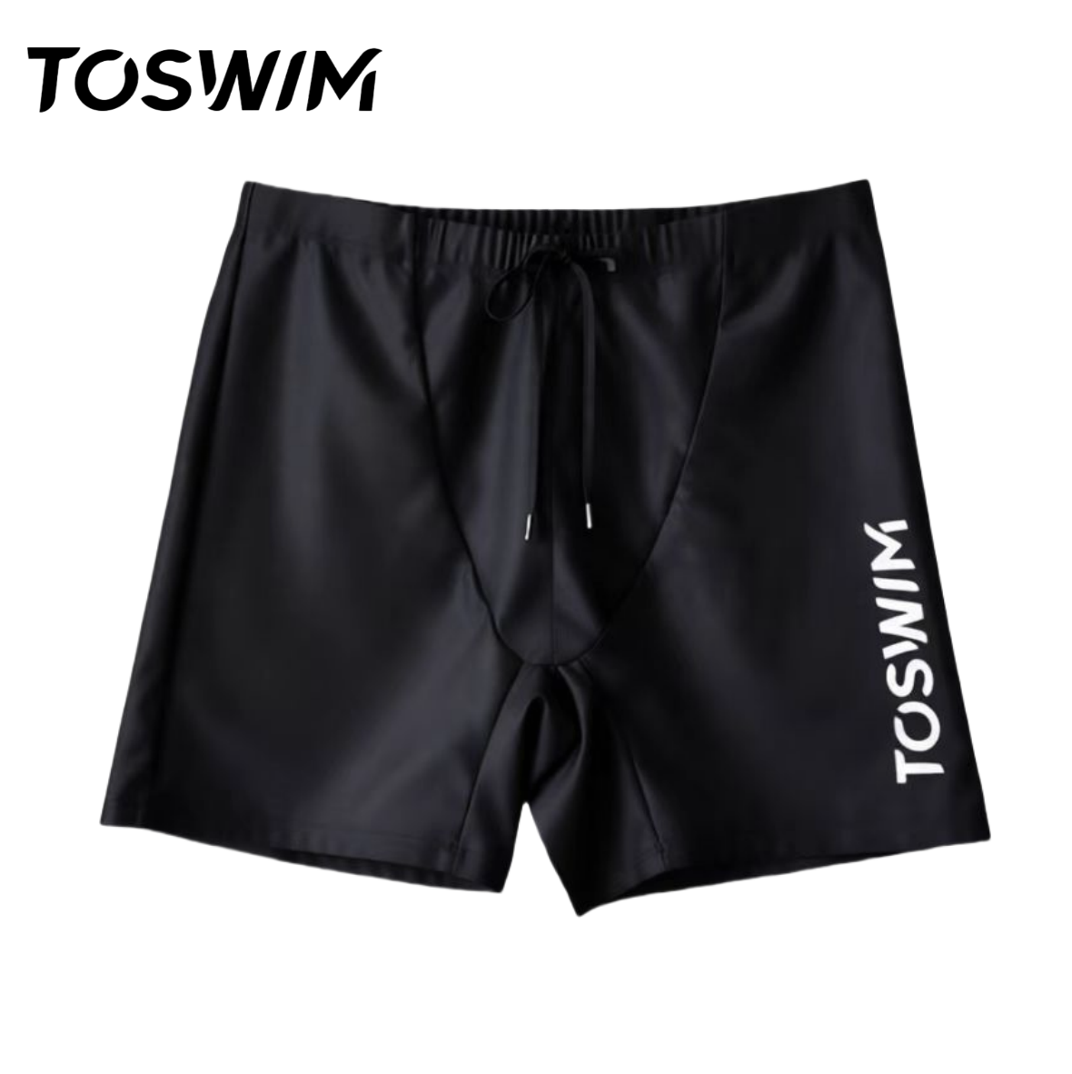 【样衣清仓-黑色先锋】TOSWIM拓胜正品泳裤男平角男士速干温泉
