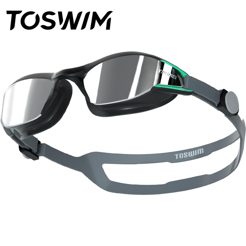 【样品清仓-微瑕】TOSWIM防水防雾高清泳镜专业舒适男女大框泳镜