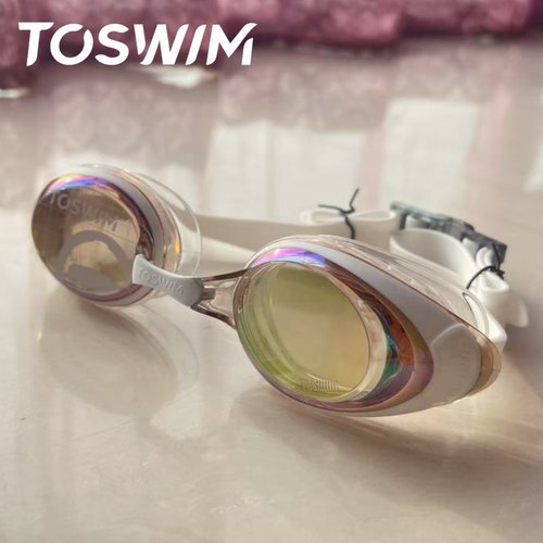 【样品清仓-微瑕】TOSWIM拓胜游泳镜高清防雾防水泳镜舒适训练