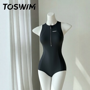 TOSWIM拓胜正品 英气简约 连体泳衣女三角温泉泳装 样衣清仓