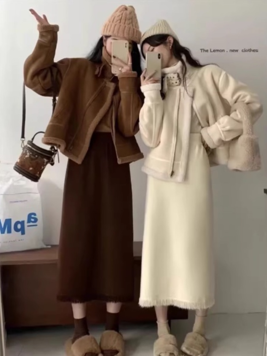 韩版新款秋季高腰半身裙