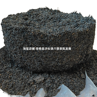 2018年陈化六堡农家茶桂青种茶芽农家传统工艺制作茶汤醇和回甘甜