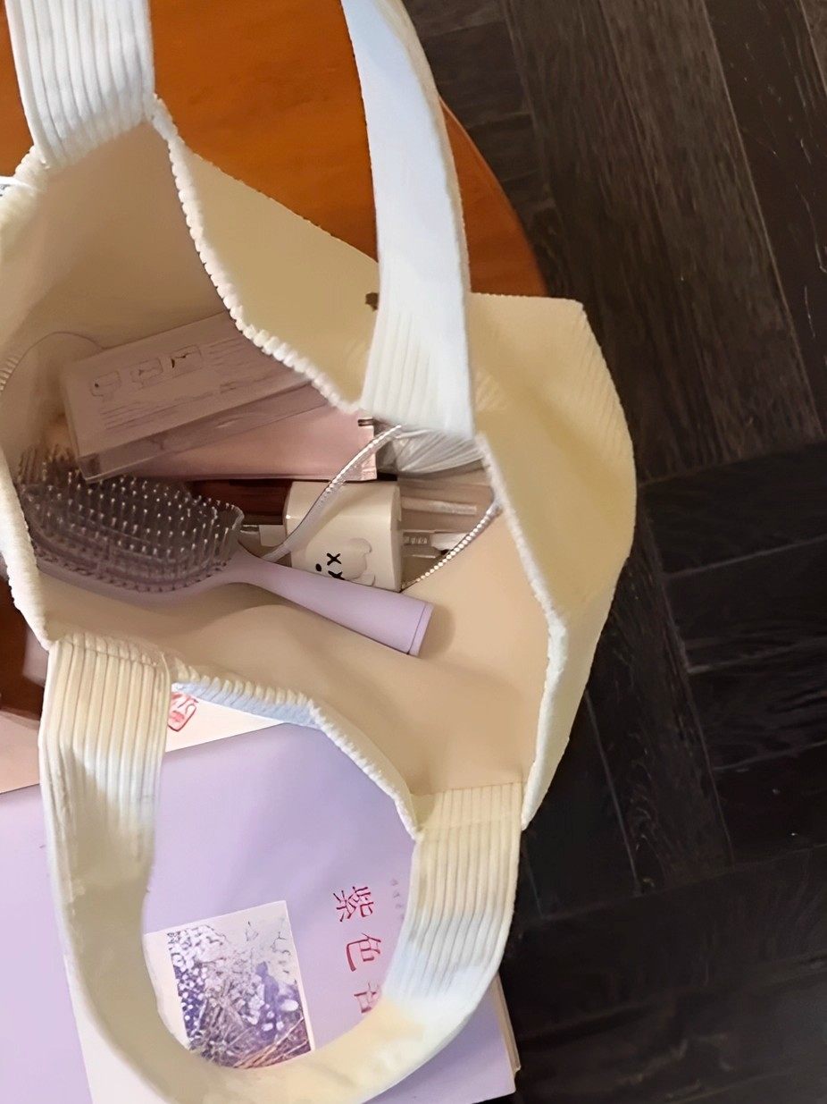 Холщовая сумка Cute bunny большой емкости на одно плечо для студентов, поездок на работу, офисных работников, ценная сумка для хранения вещей Изображение 1