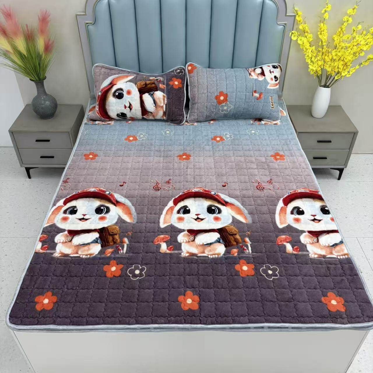 A类牛奶绒床护垫加绒床褥子秋冬保暖夹棉牛奶绒星星床护垫,床上用品,床垫/床褥/床护垫/榻榻米床垫,淘宝优惠券,粉丝福利购,淘宝优惠卷