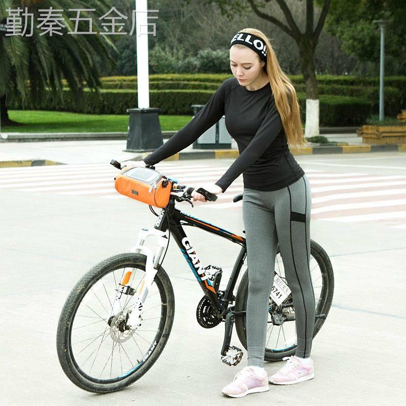 圆筒形带触屏窗大容量自行车包单车配件包骑行手机包车把包