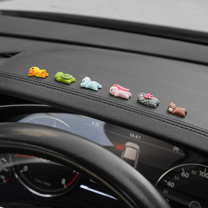 小乌龟汽车摆件网红个性趴趴公仔车内后视镜中控台显示屏装饰用品 淘宝优惠券