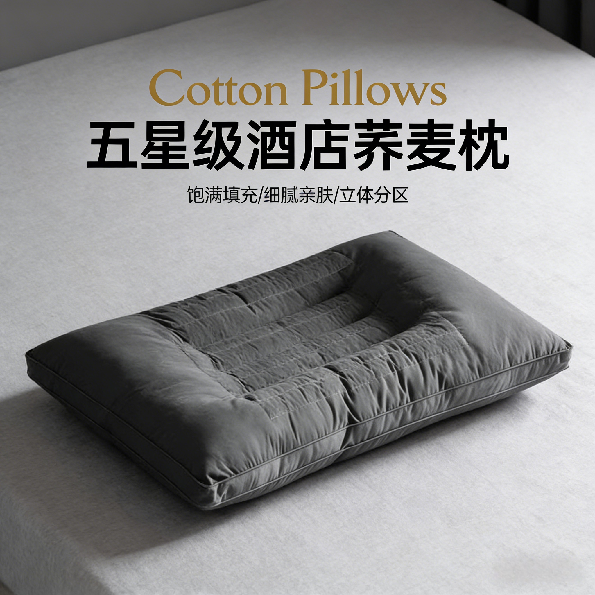 五星级酒店专用荞麦枕头成人护颈椎助睡眠荞麦皮壳硬枕家用