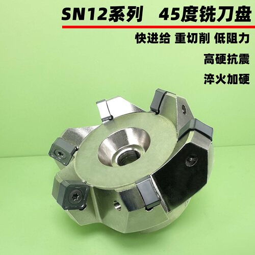 SN12/45度快进给双面铣刀盘