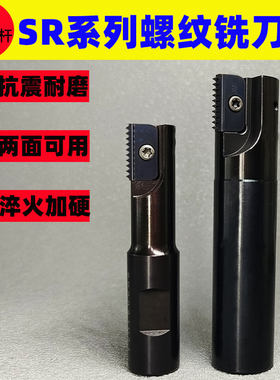 数控梳子螺纹铣刀杆加工中心螺纹铣刀多齿SR内螺纹铣牙刀单刃双刃