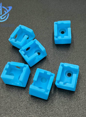 3d打印机配件E3DV6蓝色硅胶套加热块硅胶套耐高温280度保护套