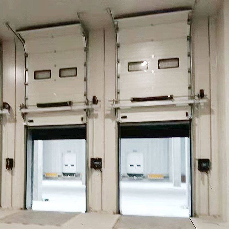 工业提升门物流钢制保温滑升门仓库厂房冷链抗风垂直升降卷帘门u.