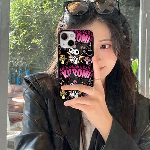 库洛米适用苹果11果冻壳苹果手机壳14promax亮面16 15plus防摔13p