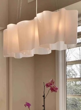 logico法式中古设计师餐厅吊灯简约客厅吊灯别墅云朵玻璃卧室主灯