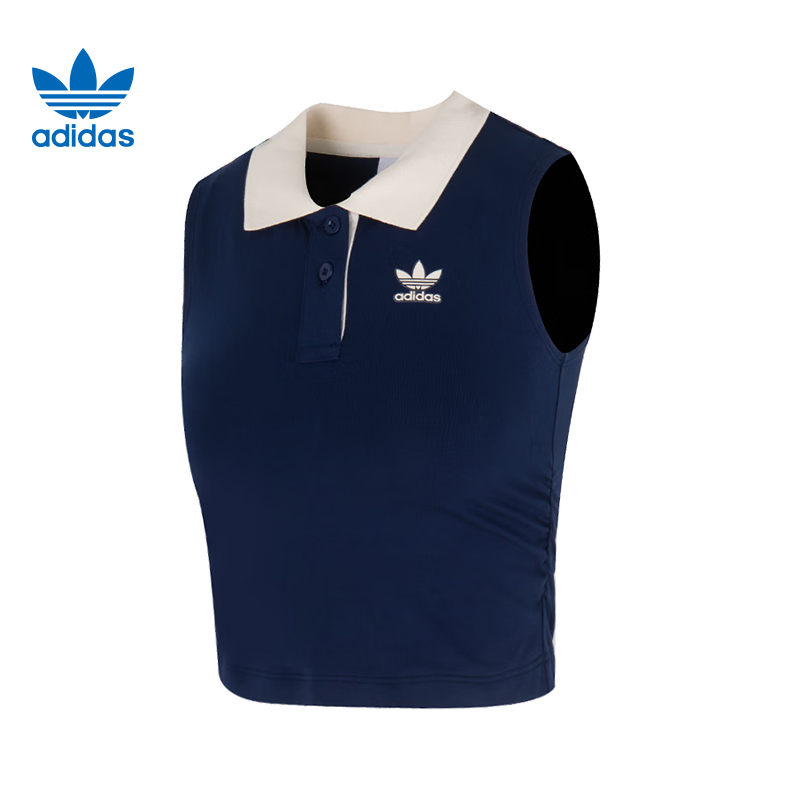 adidas阿迪达斯三叶草夏季女子运动休闲无袖T恤背心KE389