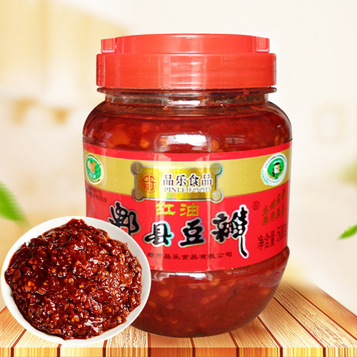 四川特产品乐红油郫县豆瓣酱500g正宗下饭川菜回锅肉调料