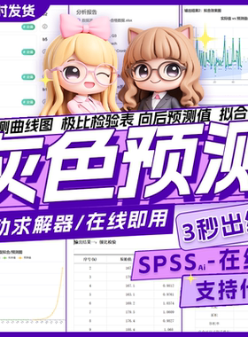 灰色预测模型GM(1,1)在线计算软件 级比检验 灰色关联度神经网络