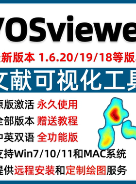 VOSviewer最新版软件安装包知识图谱科研文献可视化代做Win+Mac