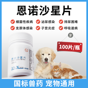 恩诺沙星猫用猫咪尿路感染消炎药狗狗泌尿系统药利尿通恩诺沙星片