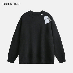 ESSENTIALS官方圆领针织毛衣男女秋冬宽松情侣打底衫 潮流时尚 长袖
