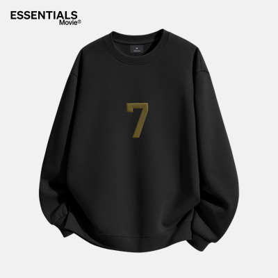 美式情侣重磅秋季休闲套头上衣