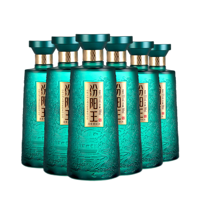 汾阳王水墨江山42/53度500ml*6瓶国标特级品质清香型白酒纯粮酿造