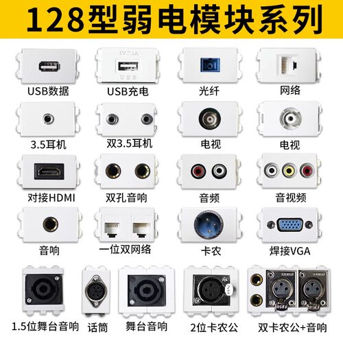 地插功能键HDMI高清网络弱电模块