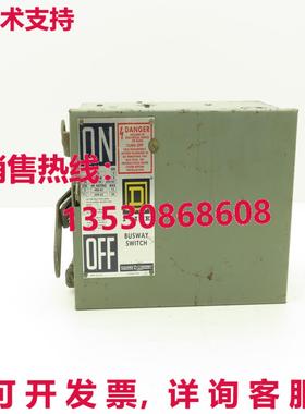 Square D PQ3606G Ser 3 Busway Switch Fusebox 15HP 30A 3 极清