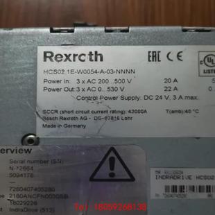 非标价 HCS02.1E NNNN二手包好 W0054