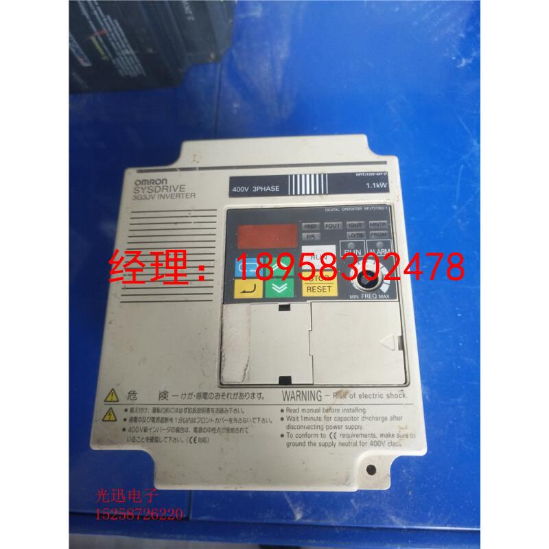 欧姆龙变频器3G3JV-A4007 1.1KW 380V原装拆机 测试好 实物