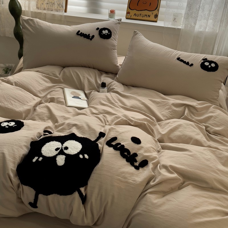 A类母婴级！毛巾绣水洗棉被套