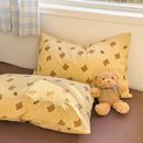 2025夏新款 卡通枕套一对48x74cm单人枕芯长方形枕巾套非纯棉全棉