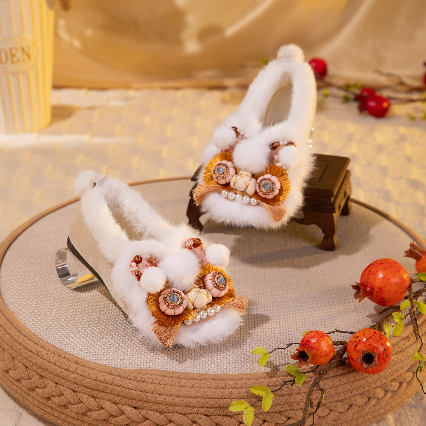 国潮虎头鞋2025新款冬季加绒女鞋