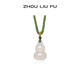 周六福玉髓吊坠冰葫芦优雅精致项链女神节礼物送妈妈