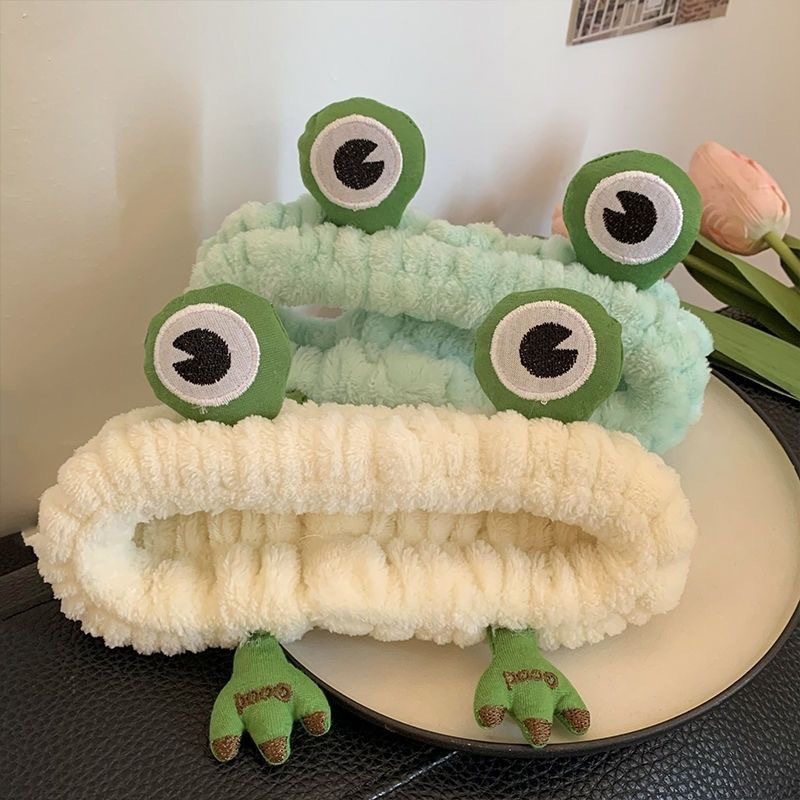 新款毛绒卡通大眼睛青蛙发带女化妆洗脸敷面膜毛绒可爱发箍束发,服饰配件/皮带/帽子/围巾,指环,淘宝优惠券,粉丝福利购,淘宝优惠卷