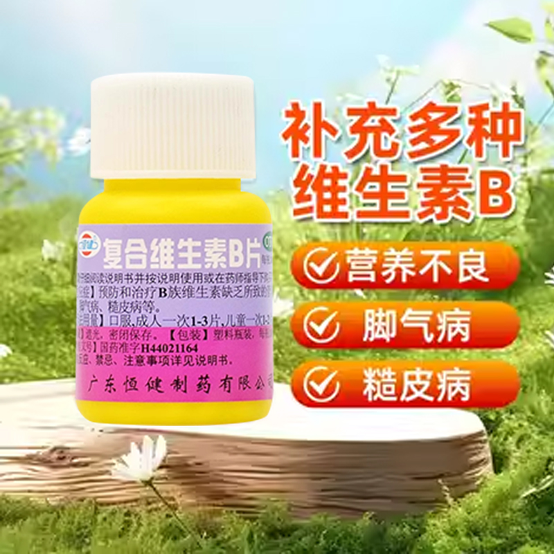 【恒健】复合维生素B片100片/瓶