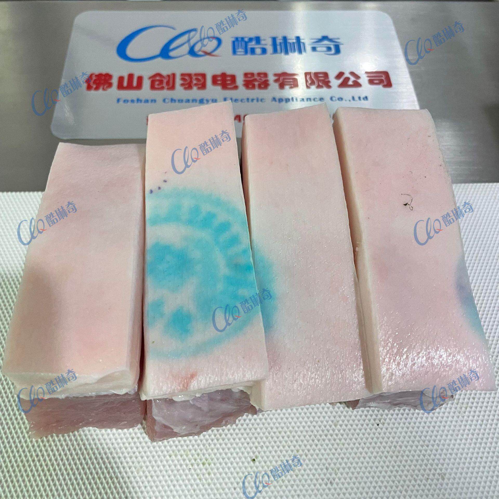微冻鲜肉切块机 输送式全自动不锈钢多功能猪肉五花牛肉切薄片机