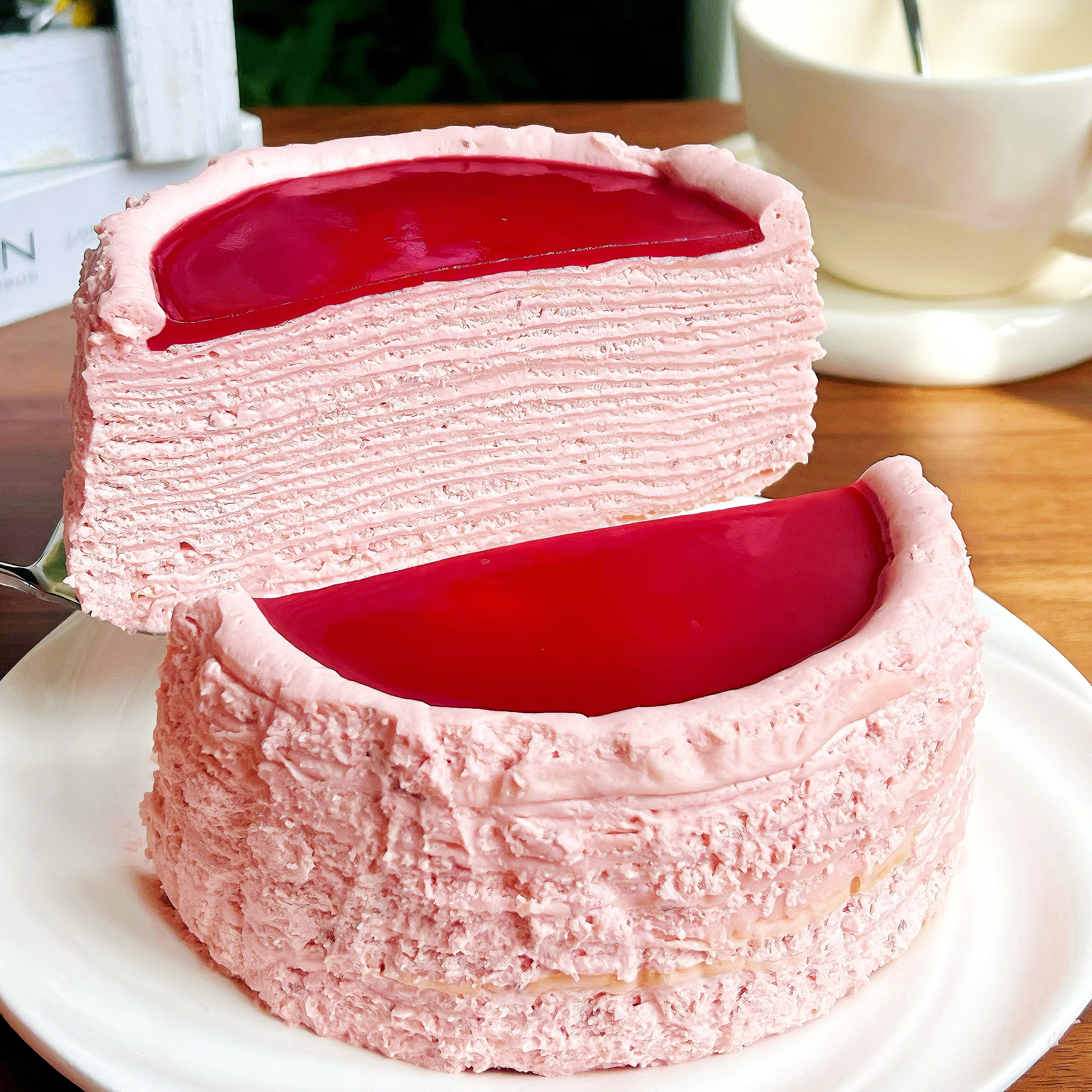 千寻家甜品 树莓覆盆子奶酪千层蛋糕纯动物奶油罐子蛋糕