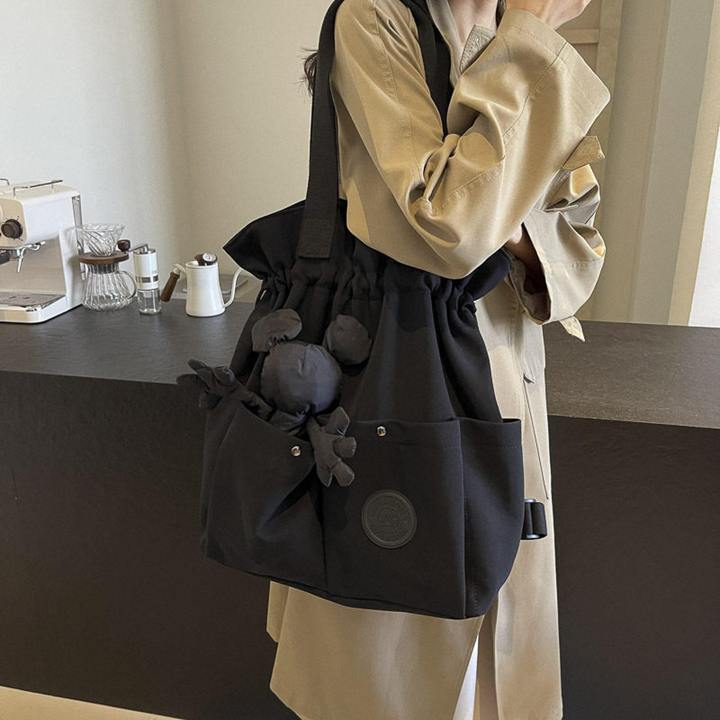 法国MDITCK单肩包女生高级感时尚轻便双肩包大容量上班通勤大学生