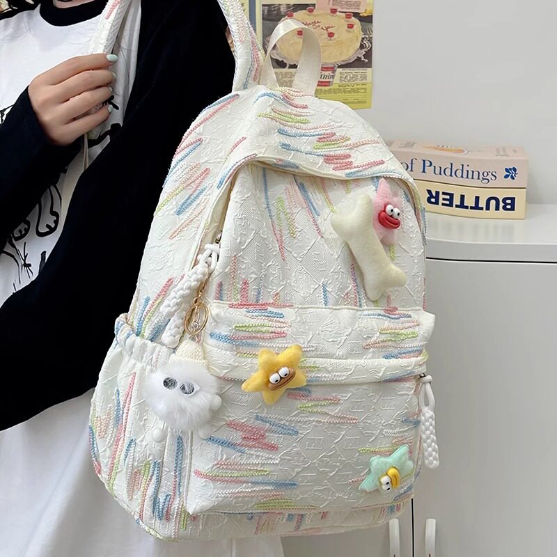德国书包初中生女生超小众高颜值设计感高中生双肩包女大学生背包