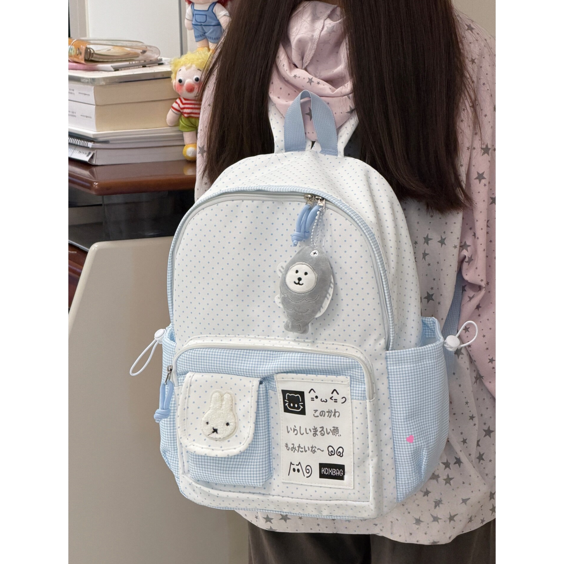 法国MlcanI Kans日系女生小学生书包初高中生轻便旅行双肩包可爱