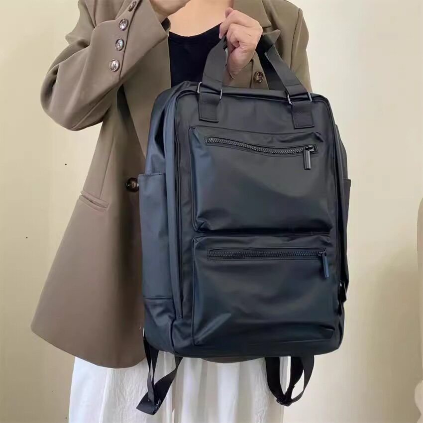 法国ZAMP休闲防水中性手提背包新款高级感大容量电脑包轻便旅行包