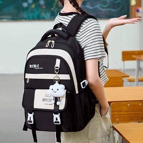 减负护脊书包女初中生高中生大容量小学生四五六年级轻便双肩包男