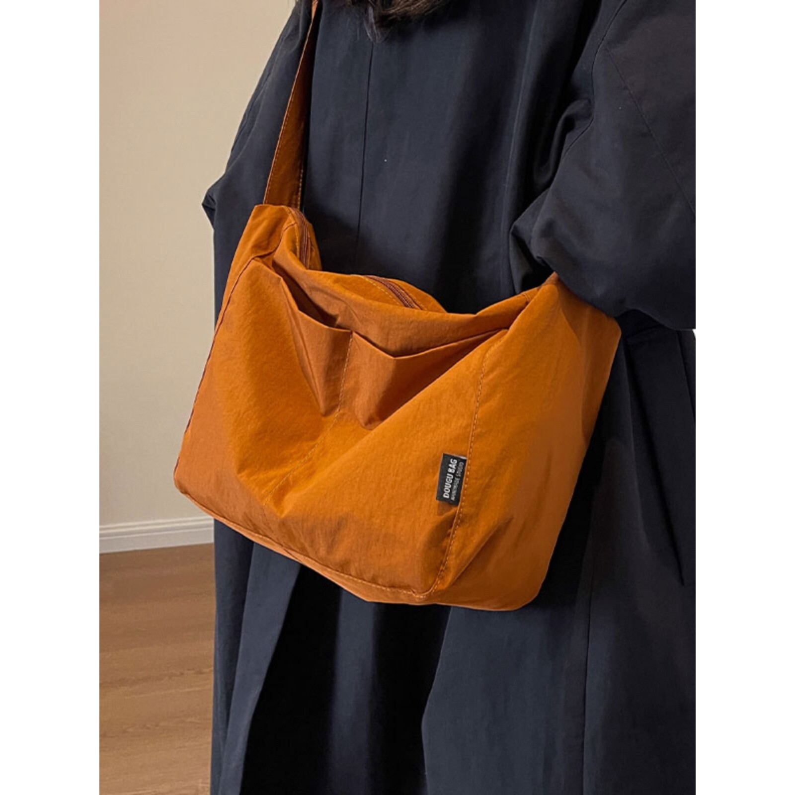 Cienda Kuelta 高级感休闲帆布包包女2024新款简约大容量斜挎包潮