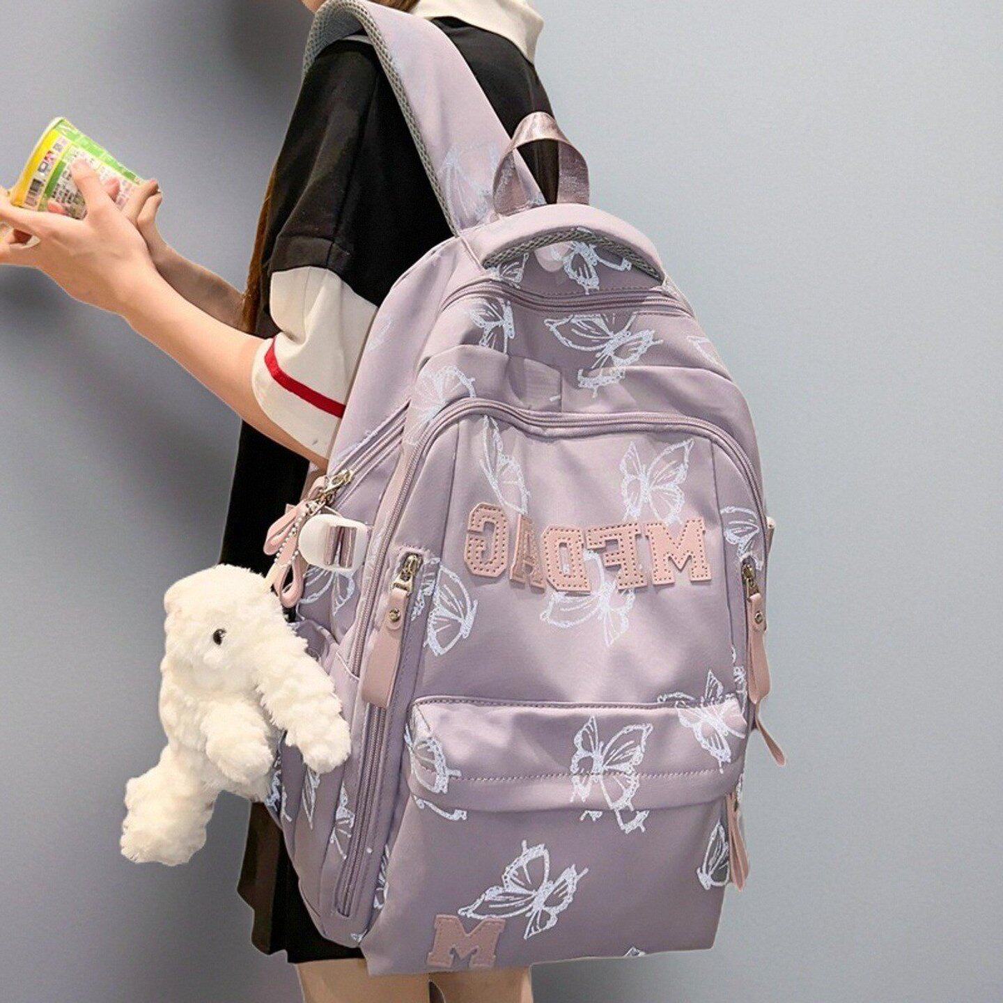 法国ZAMP初高中大学生大容量减负双肩书包女新款护脊轻便电脑背包