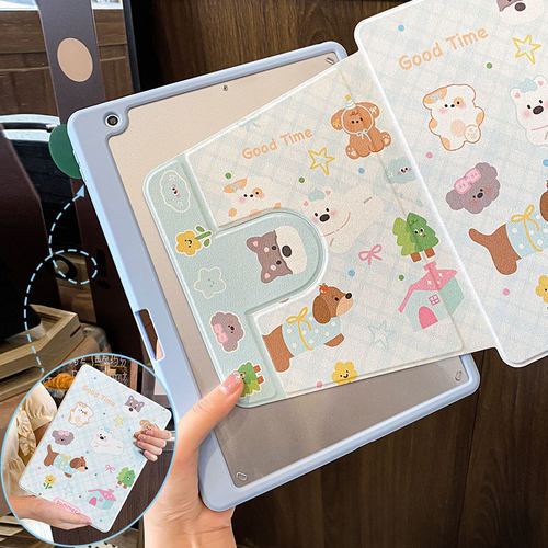 适用ipad平板研派亚克力皮套卡通