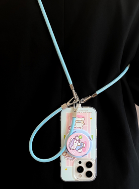 【所有女生的衣橱直播间】研派适用苹果17pro手机壳iPhone17promax新款16磁吸15支架14透明13皮革挂绳12