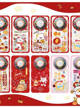 研派2025新年适用华为mate60pro手机壳p70新款mate70蛇年小米15红色nova13情侣男女vivoX200高级感荣耀GT挂绳