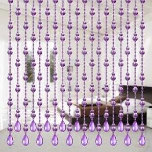 水晶珠帘葫芦隔断门帘玄关客厅卧室卫生间厕所成品拱形挂帘免打孔