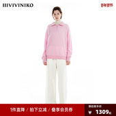 IIIVIVINIKO冬季 女M340138645C 高领多巴胺套头针织衫 新品 羊绒